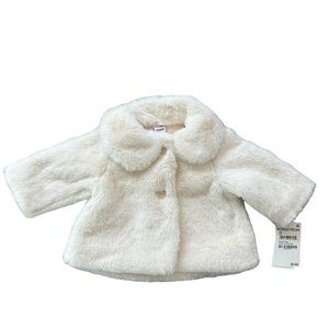 Nordstrom Ivory Pristine Faux Fur Coat